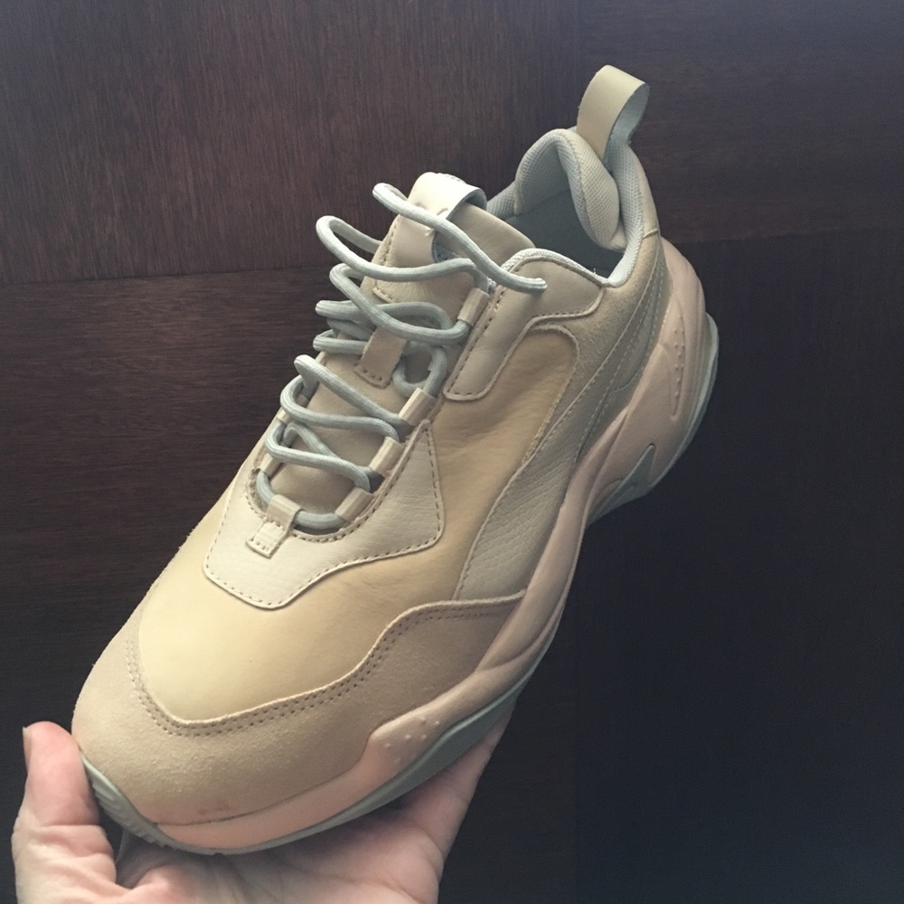 Multi pink and grey puma chunky sneakers